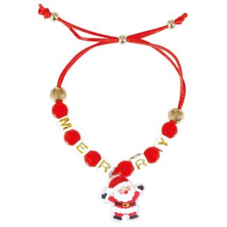 Christmas Bracelet with Festive Stocking