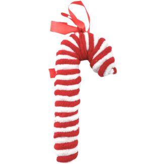 Classic Red & White Candy Cane Christmas Decoration — 20cm