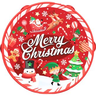 Christmas PVC Tambourine – Merry Christmas Design