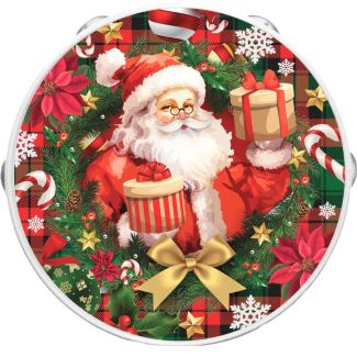 Christmas PVC Tambourine – Santa Claus Design
