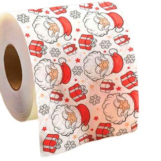 Festive Santa Claus Decorative Toilet Roll