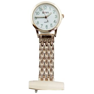 Wholesale BOXX Fashion Fob Watch - Rose Gold & White