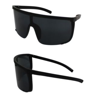 Adults 55mm Visor Sunglasses - Black 