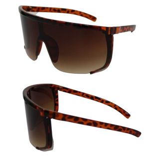 Adults 55mm Visor Sunglasses - Leopard