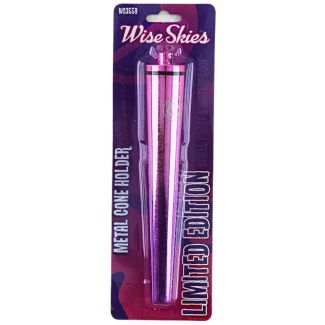 Wise Skies Gradient Metal Cone Holder - Pink and Purple