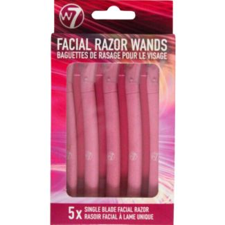 W7 5x Single Blade Facial Razor Set - Facial Razor Wands 