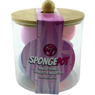 W7 Cosmetics Sponge Pot Make‑Up Sponges Set 