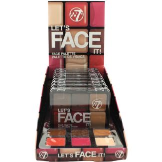 W7 Let's Face It Makeup Palette - Soft Glow (Blush, Bronze & Glow)