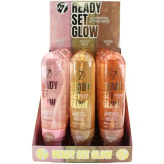 W7 Ready Set Glow Illuminating Setting Spray - Assorted