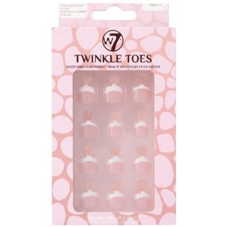 W7 Twinkle Toes False 24 Glue-On Toenails 