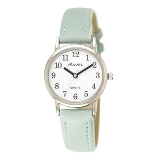 Wholesale Ravel Ladies Classic Lather Strap Watch - Sage Green 