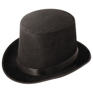 Wholesale Adults Black Velour Top Hat