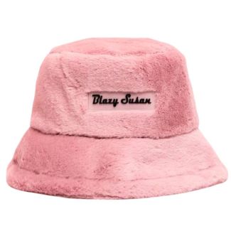 Wholesale Blazy Susan Fuzzy Bucket Hat - Pink 