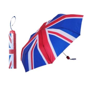 Wholesale Compact Umbrella - Union Jack Print