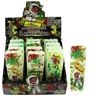 Wholesale Honeypuff Triple Pre-Roll Case - Assorted Designs