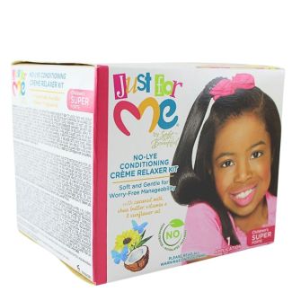 Wholesale Just For Me No-Lye Conditioning Crème Relaxer Kit - Super 