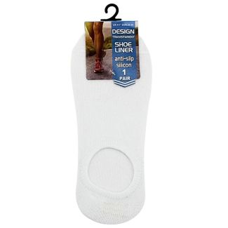 Wholesale Ladies White Invisible Socks (3 Pack)