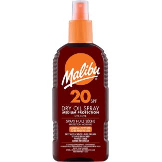 Wholesale Malibu SPF 20 Dry Oil Spray 200ml 