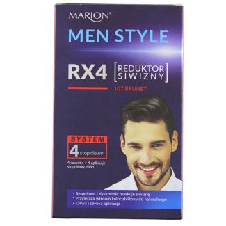 Wholesale Marion Men Style 4 Steps Grey Hair Reducer - 107 Deep Brown 