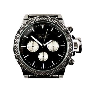 Wholesale Men's Softech Round Mesh Bracelet Watch - Black/Black
