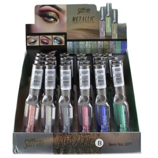 Wholesale Saffron Metallic Liquid Eyeshadow - Assorted (B)