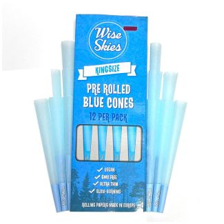Wise Skies King Size Blue Cones 12pcs