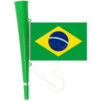 Woofer Horns With Brazil Flag & String (36cm)