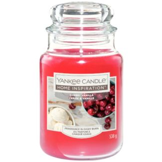 Yankee Cherry Vanilla Scented Jar Candle - 538g