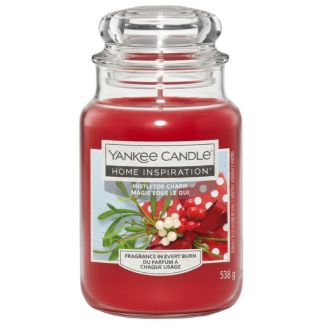 Yankee Mistletoe Charm Scented Jar Candle - 538g
