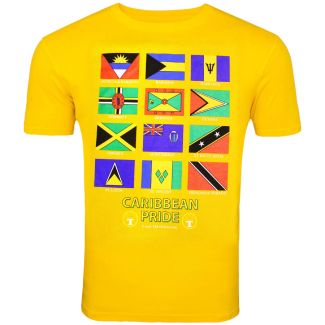 Yellow Caribbean Pride T-Shirt - Medium