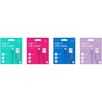 Zenso Charging Cable (Type-C to USB) - Assorted (1m)