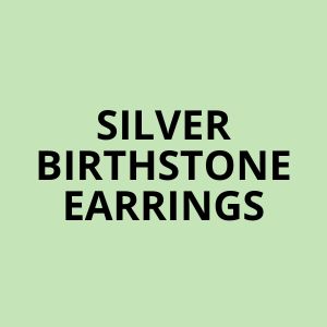 Silver Birthstone Earrings