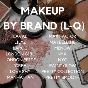 Makeup by Brand (L-Q)