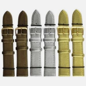 Wholesale Metallic Leather Watch Straps